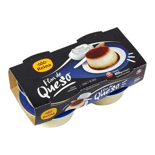 POSTRES REINA FLAN DE QUESO PACK-4 UD