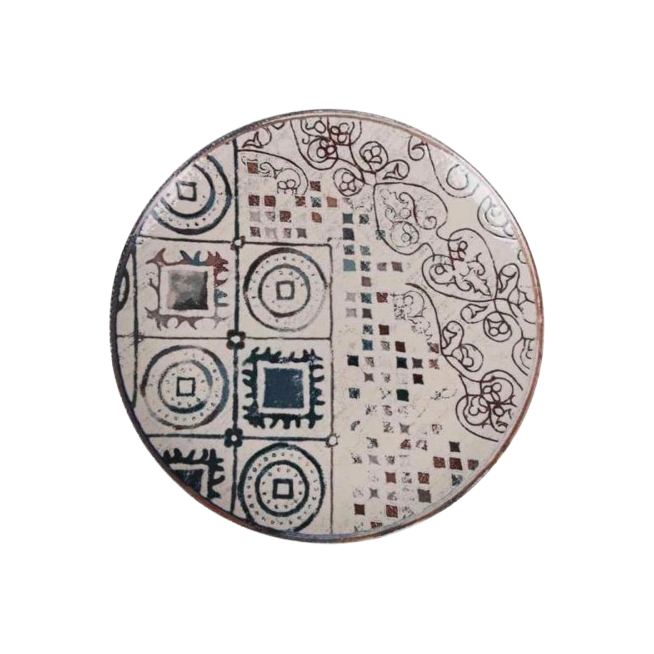 PLATO MONACO BRILLO GRECIA LLANO 26CM  REF/K26100