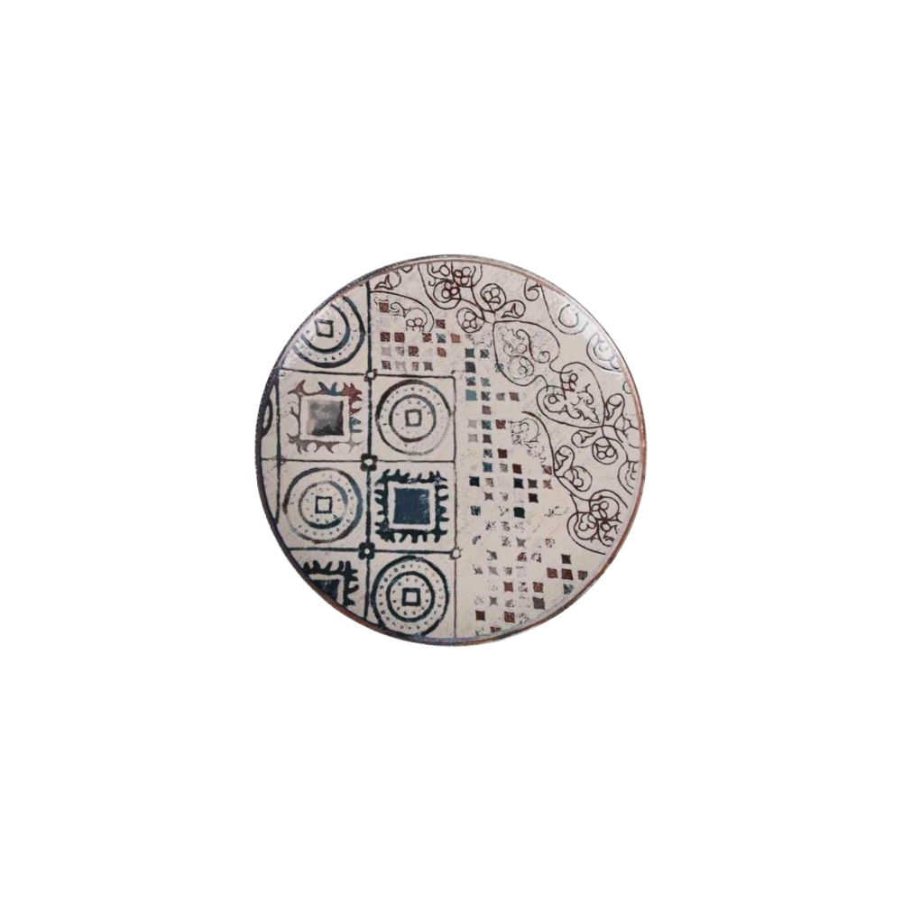PLATO MONACO BRILLO GRECIA LLANO 26CM  REF/K26100