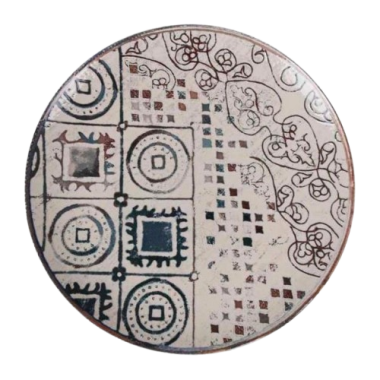 PLATO MONACO BRILLO GRECIA LLANO 26CM  REF/K26100