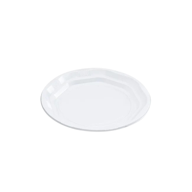 PLATO PLAST. LLANO 20,5CM R/1001R  B/12UD