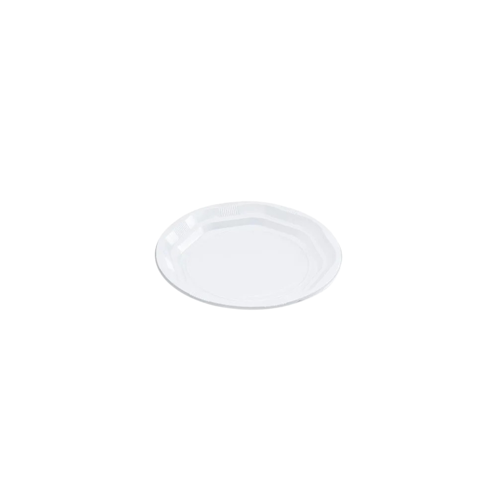 PLATO PLAST. LLANO 20,5CM R/1001R  B/12UD