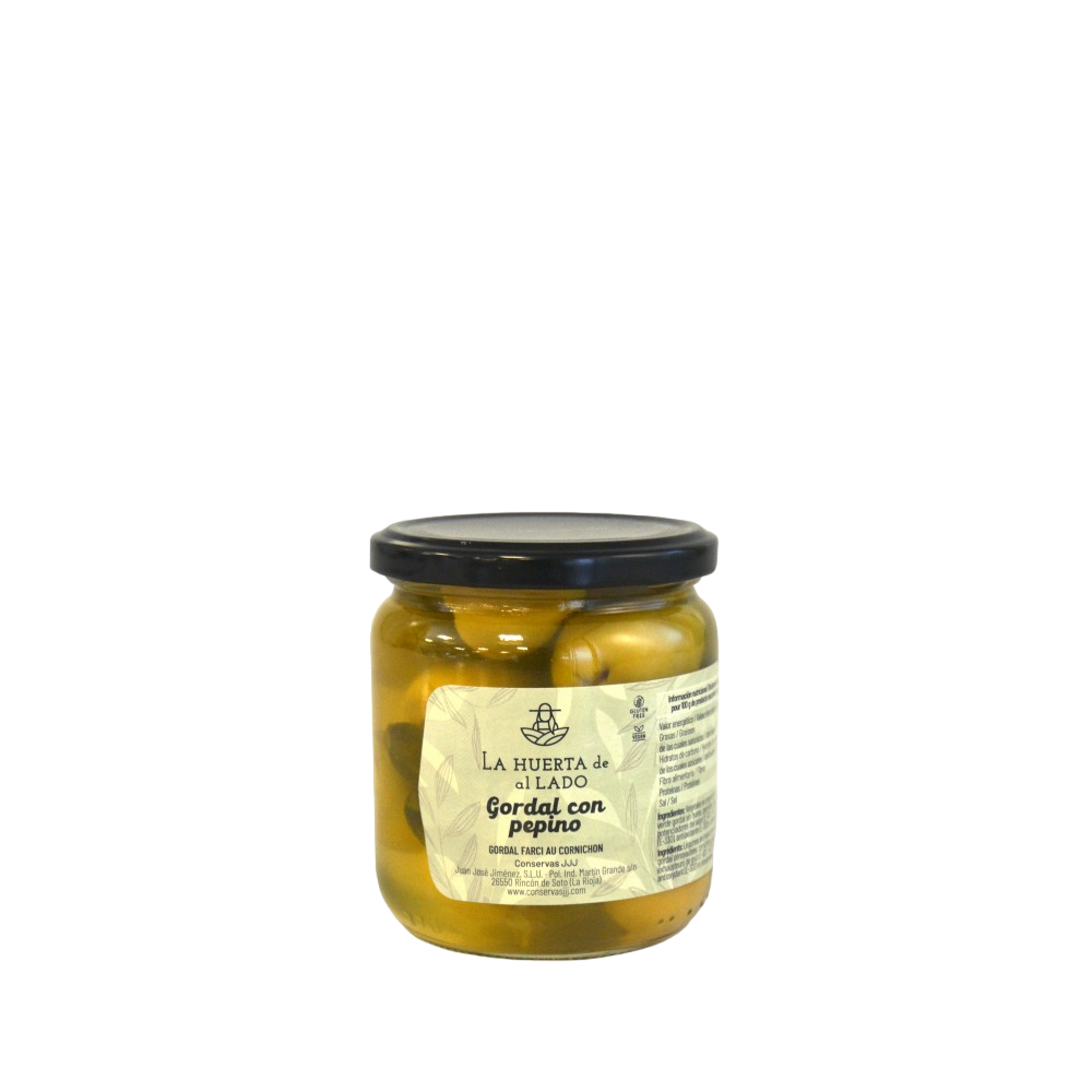 ACEITUNA GORDAL LA HUERTA C/PEPINILLO T/C 345 GR