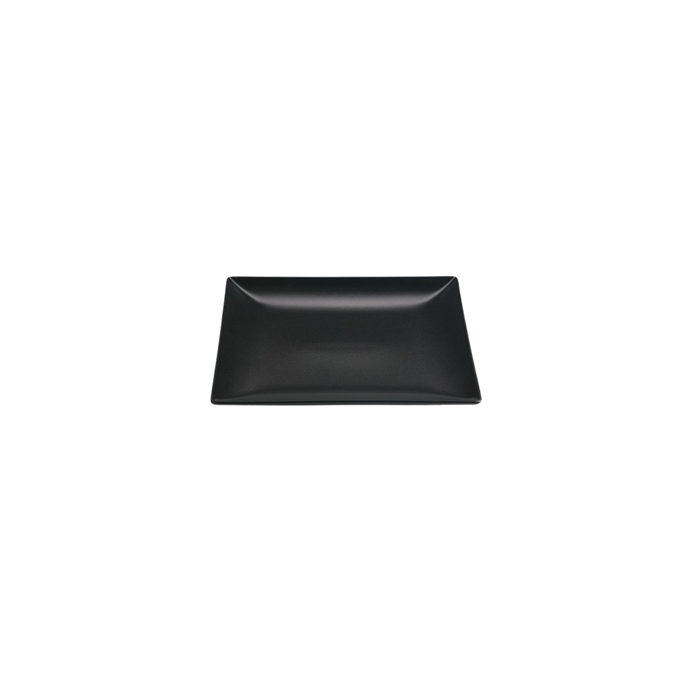 PLATO STONWARE NEGRO LLANO 21X21CM  REF/B2978