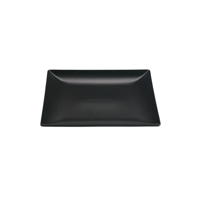 PLATO STONWARE NEGRO LLANO 24X24CM  REF/B2977