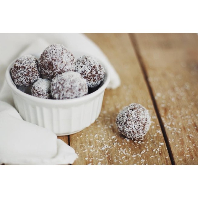 DESSERTS C/160042 TRUFA CHOCO BL Y COCO 1,4KG