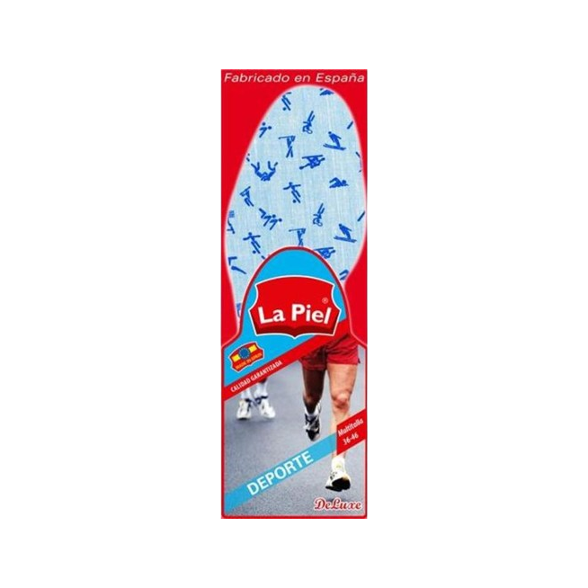 PLANTILLAS LA PIEL DEPORTIVAS TALLA 36-46 PACK-2UD