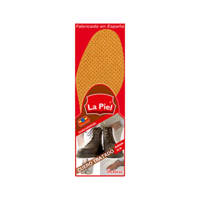 PLANTILLAS LA PIEL CUERO TALLA 36-46 PACK-2 UD
