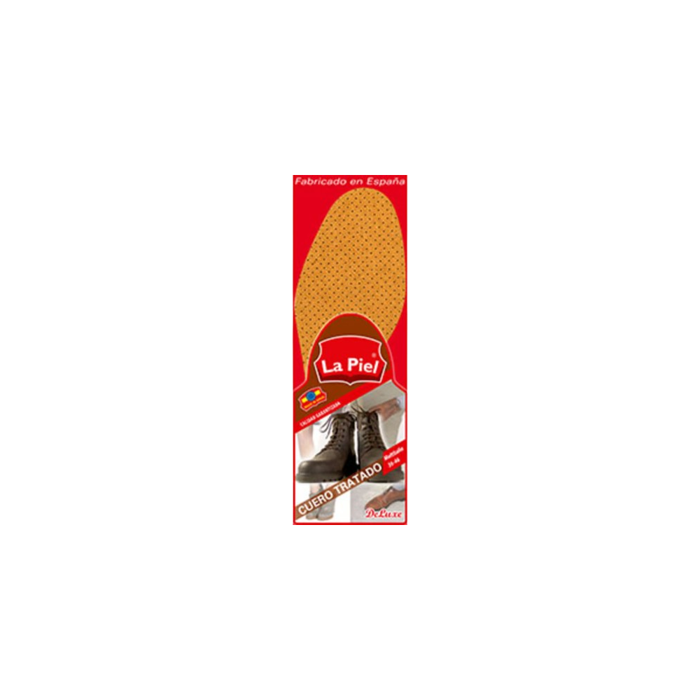 PLANTILLAS LA PIEL CUERO TALLA 36-46 PACK-2 UD