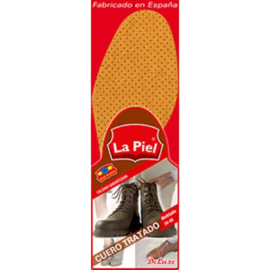 PLANTILLAS LA PIEL CUERO TALLA 36-46 PACK-2 UD