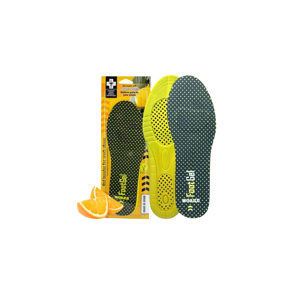 PLANTILLAS FOOTGEL TRABAJO  TALLA 43/47  PACK-2UD