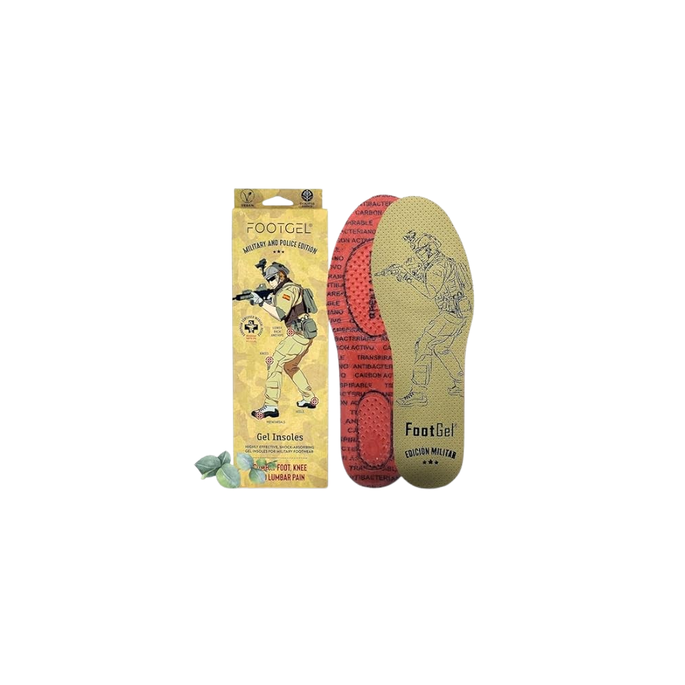 PLANTILLAS FOOTGEL MILITAR  TALLA 39/42  PACK-2UD