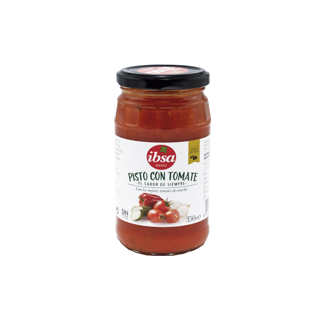 PISTO CON TOMATE Y ACEITE OLIVA IBSA T/C 350 GR