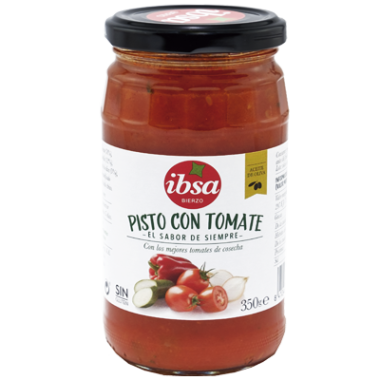 PISTO CON TOMATE Y ACEITE OLIVA IBSA T/C 350 GR
