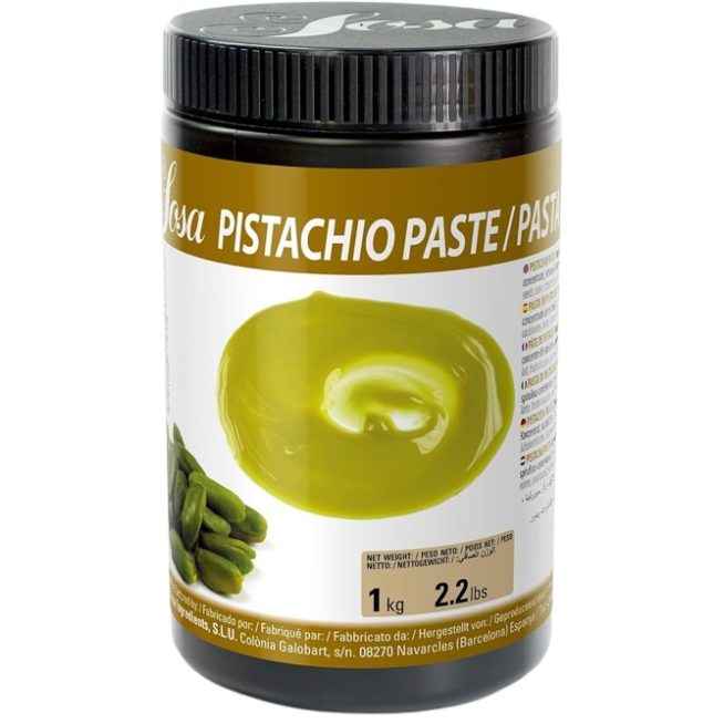 PISTACHO PASTA PURA SOSA  BOTE 1 KILO.