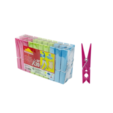PINZAS ROPA PLASTICO ROZENBAL GIGANTE P/10 UD