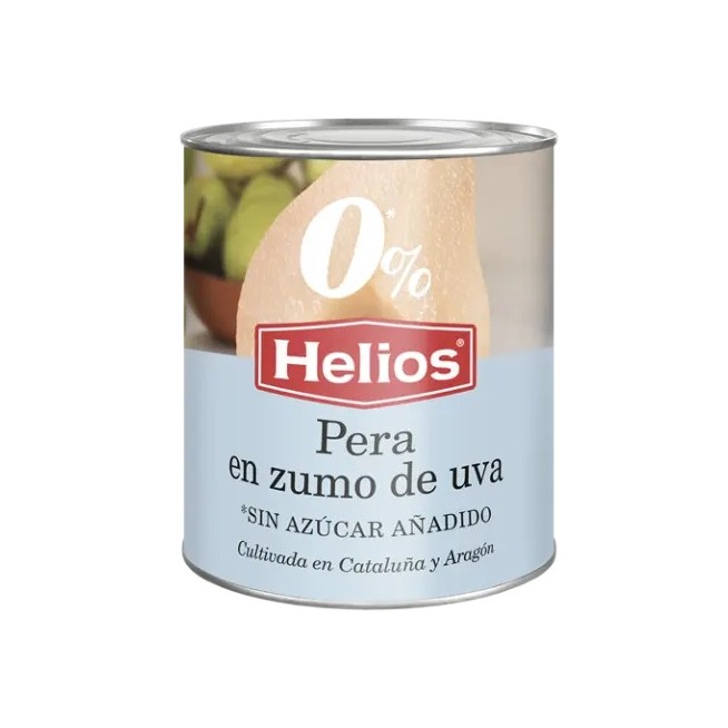PERA EN ZUMO DE UVA HELIOS LATA 1 KG