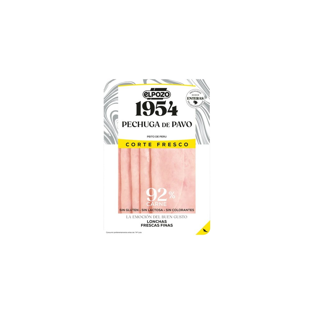 PECHUGA PAVO LONCHA E/POZO 1954 C/15168 P/120G. 2€