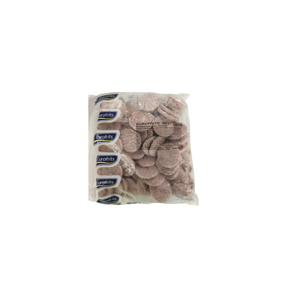 HAMBURGUESA MINI 27 GR EUROFRITS B/2 KG