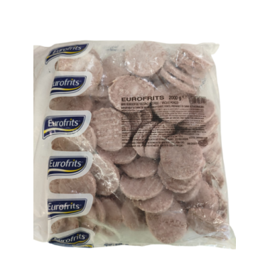 HAMBURGUESA MINI 27 GR EUROFRITS B/2 KG