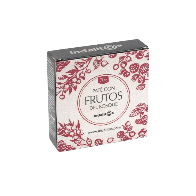 PATE INDALITOS IBERICO C/FRUTOS BOSQUE L/70 GR
