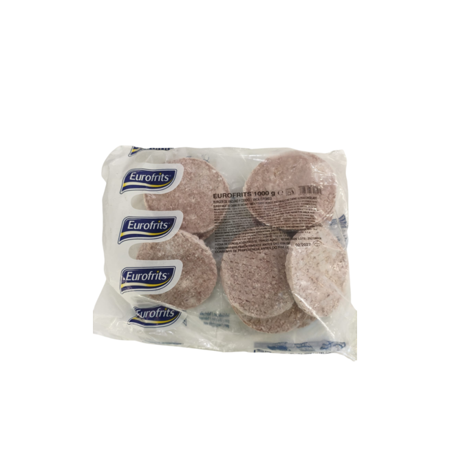 HAMBURGUESA EUROF.VACUNO/CERDO 85.GR.B/1.KG