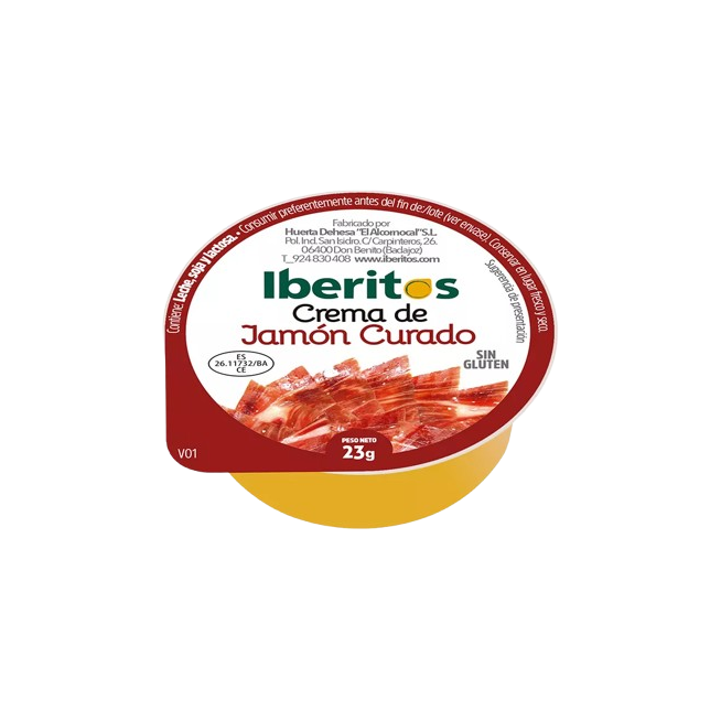 PATE CREMA IBERITOS JAMON CURADO PORC (46G) C/36U
