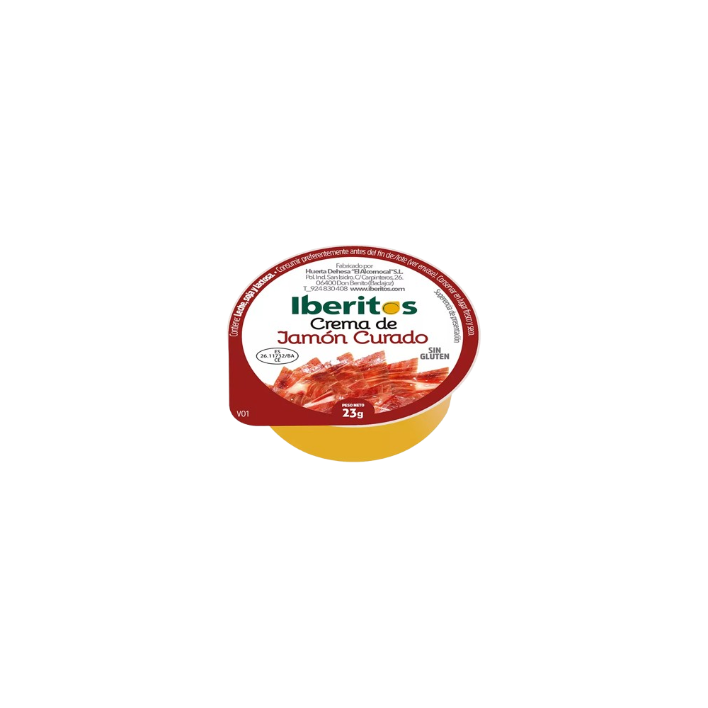 PATE CREMA IBERITOS JAMON CURADO PORC (46G) C/36U