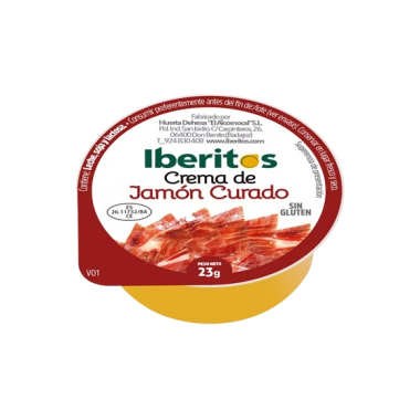 PATE CREMA IBERITOS JAMON CURADO PORC (46G) C/36U