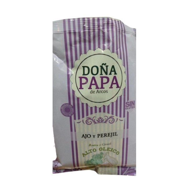 PATATAS FRITAS DOÑA PAPA AJO Y PEREJIL B/120GR