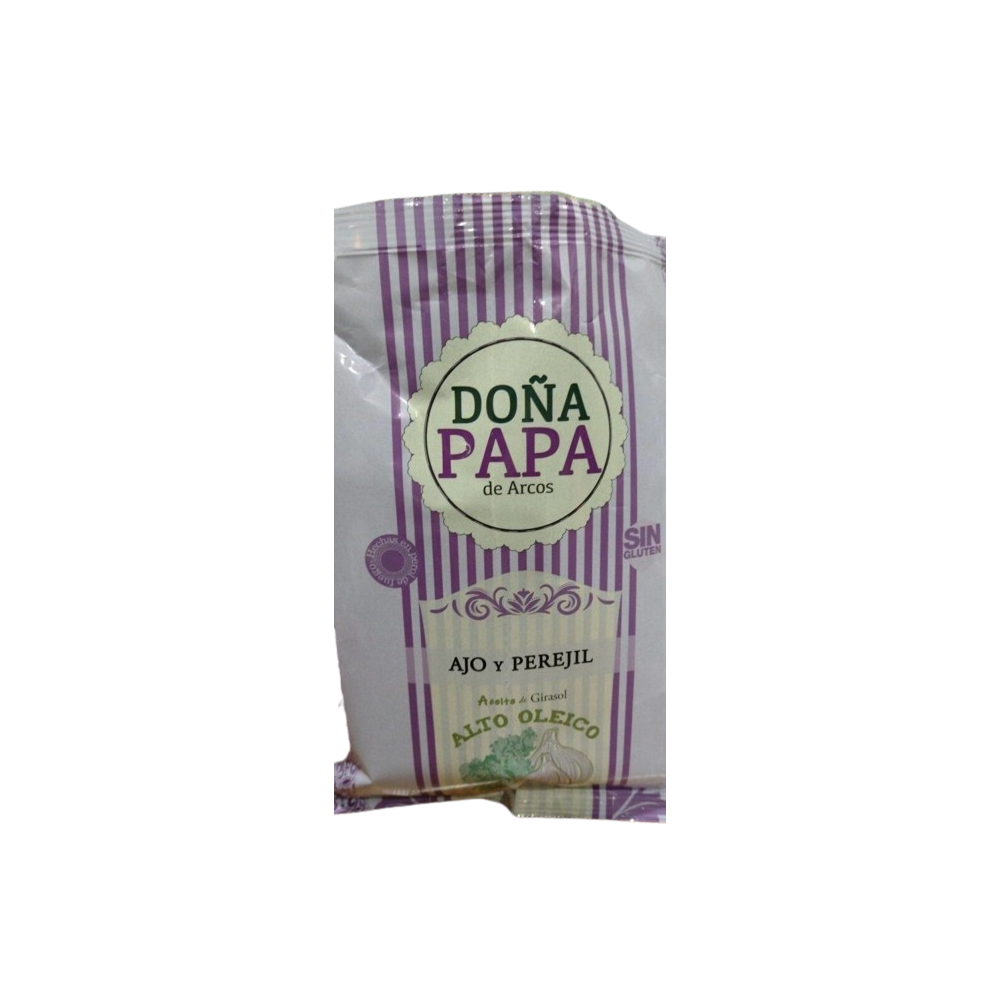 PATATAS FRITAS DOÑA PAPA AJO Y PEREJIL B/120GR