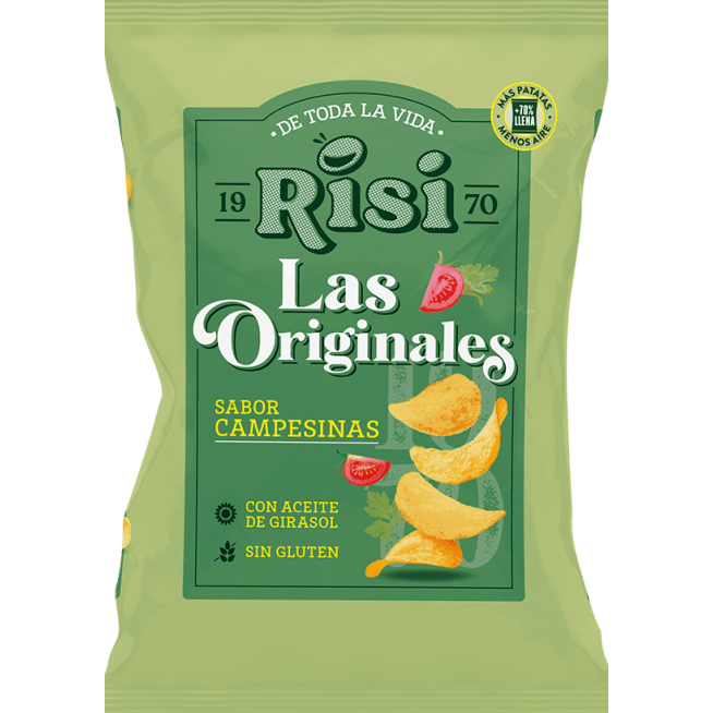 PATATAS FRITAS  RISI SABOR CAMPESINAS  B/125GR