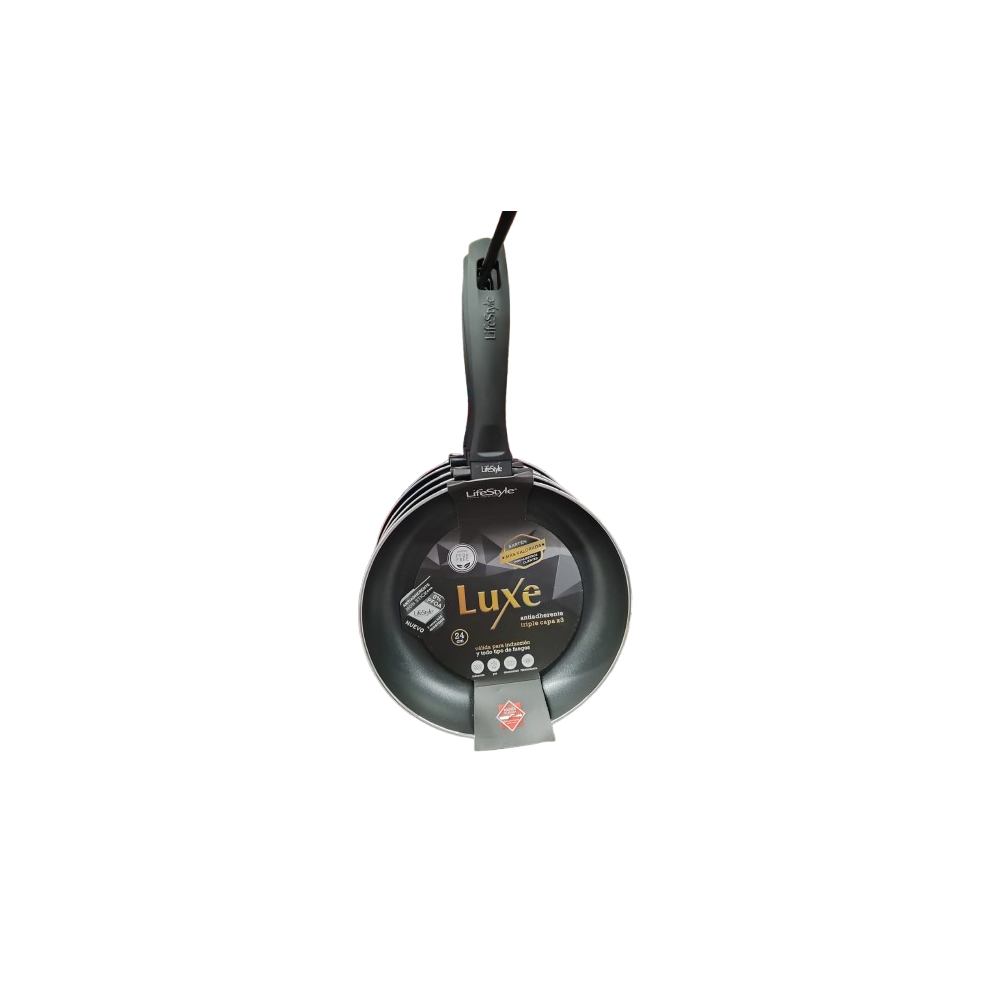 SARTEN ALUMINIO INDUCCION LUXE "LIFESTYLE" 24 CM