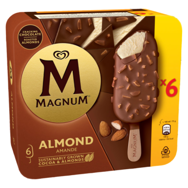 HELADO FRIGO MAGNUM ALMENDRADO 110GR P/6U