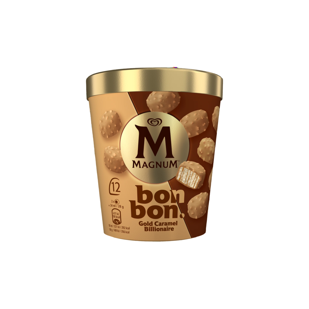 HELADO FRIGO MAGNUM BOMBON GOLD T/12UD