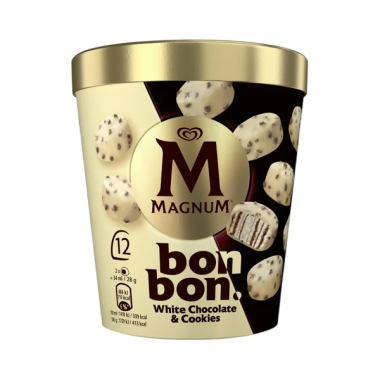 HELADO FRIGO MAGNUM BOMBON WHITE T/12UD