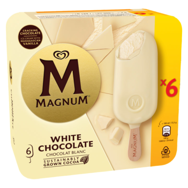HELADO FRIGO MAGNUM CHOCO BLANCO 110GR P/6U