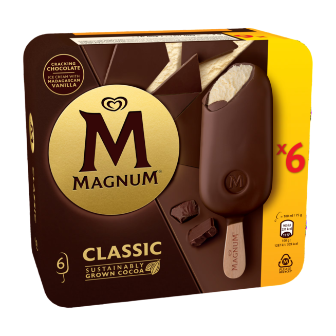 HELADO FRIGO MAGNUM CLASSIC 110GR P/6U