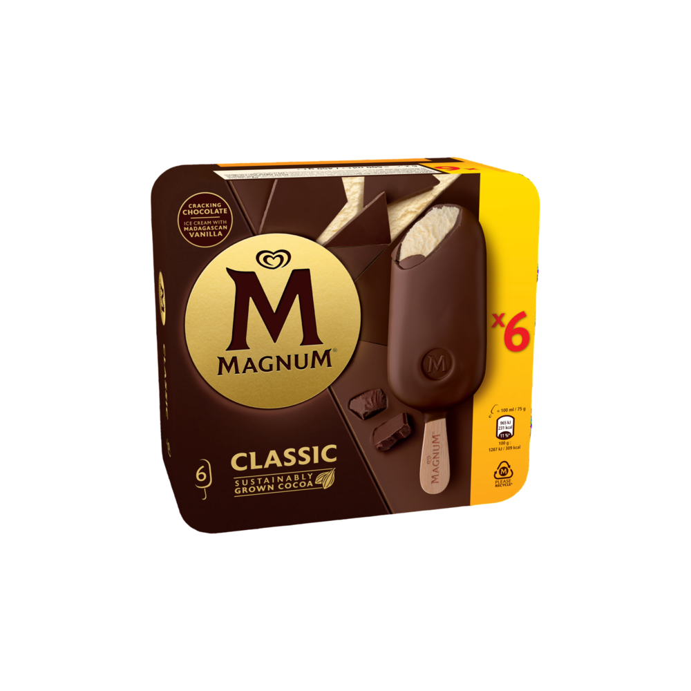 HELADO FRIGO MAGNUM CLASSIC 110GR P/6U