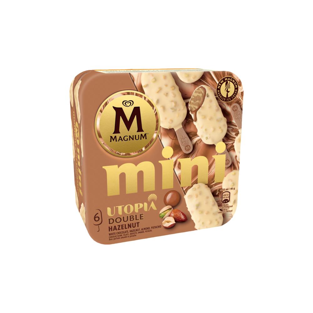 HELADO FRIGO MAGNUM MINI HAZELNUT P/6UD