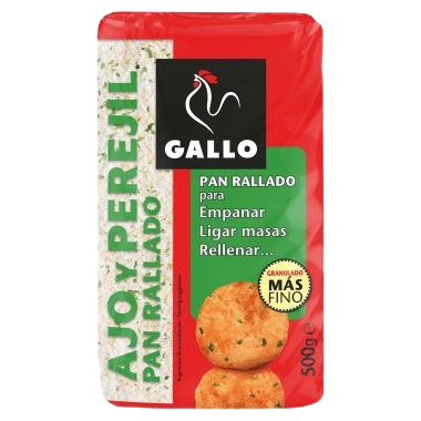 PAN RALLADO GALLO AJO Y PEREJIL B/500 GR