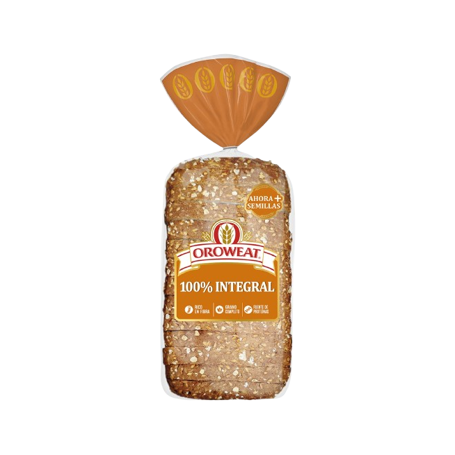 PAN BIMBO OROWEAT 100% INTEGRAL 550 GR