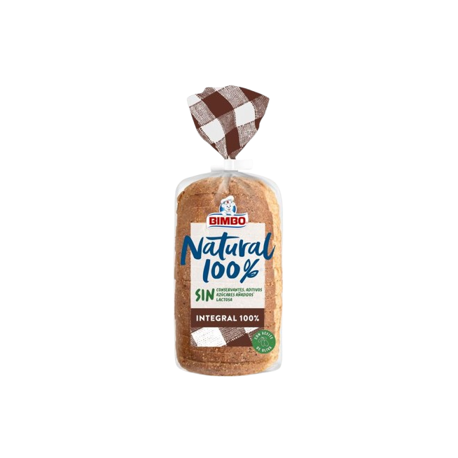 PAN BIMBO NATURAL 100% INTEGRAL 360 GR