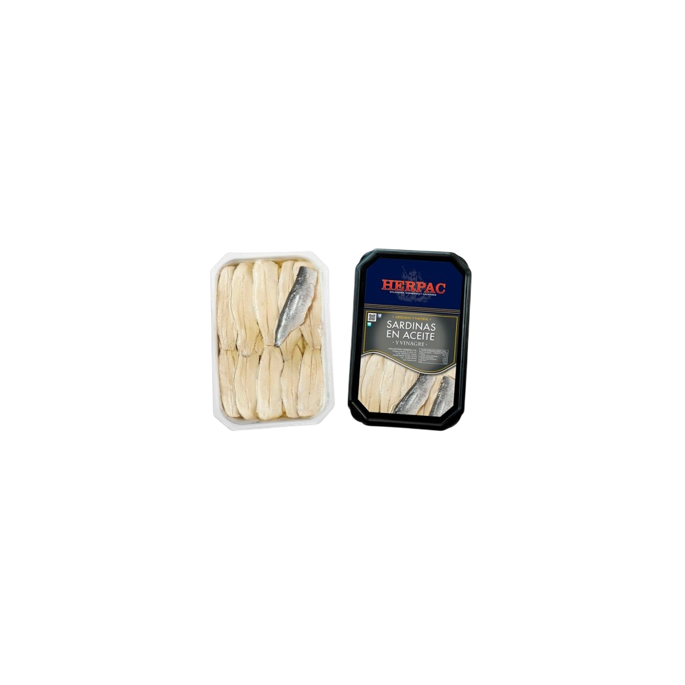 HERPAC SARDINA EN ACEITE+VINAGRE BAND/500.GR.