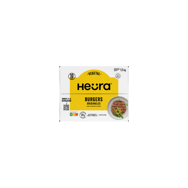 HEURA HAMBURGUESAS ORIGINALES C/ 1,1 KG (11UD)