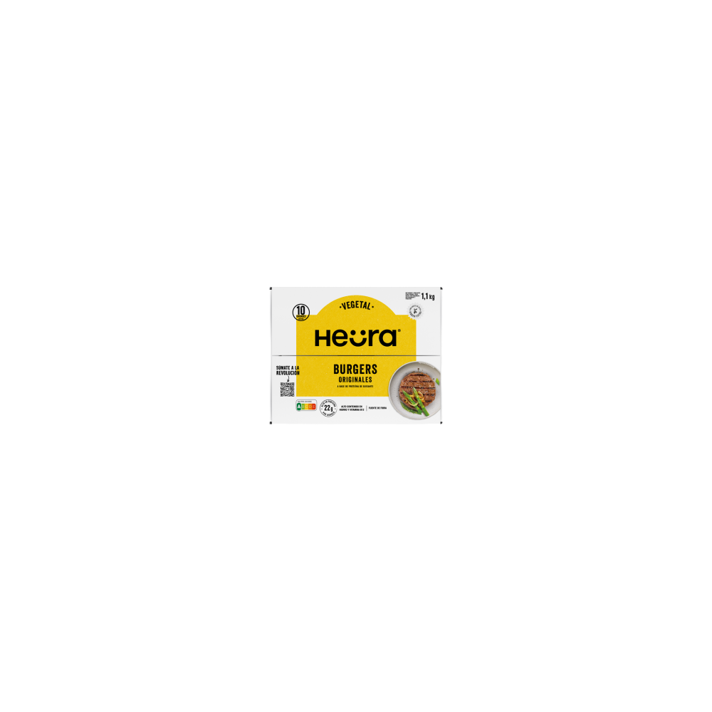 HEURA HAMBURGUESAS ORIGINALES C/ 1,1 KG (11UD)