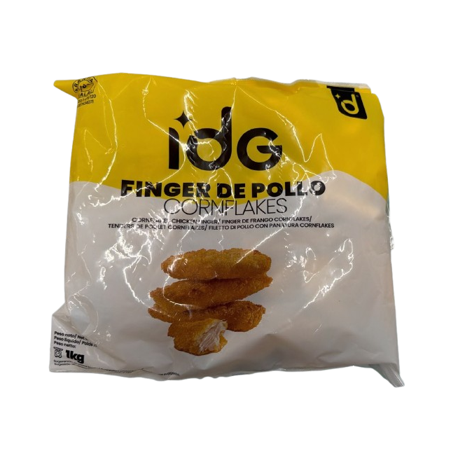 IDG.POLLO SOLOMILLO/FINGER+CORNFLAKES/B/1.KG.