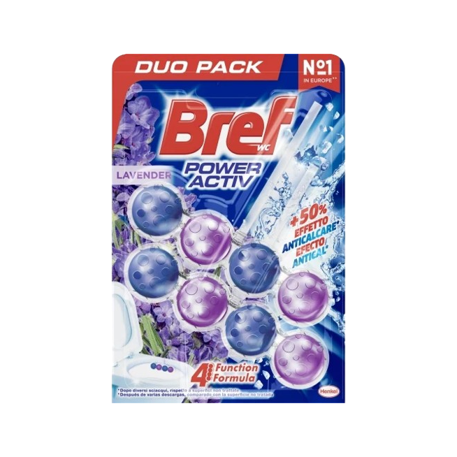 LIMPIADOR WC BREF PODER ACTIVO LAVANDA PACK-2 UD.