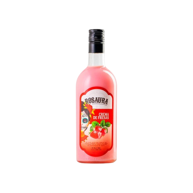 LICOR CREMA TEQUILA FRESA ROSAURA 15º BOTELLA 70CL
