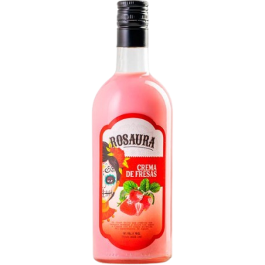 LICOR CREMA TEQUILA FRESA ROSAURA 15º BOTELLA 70CL